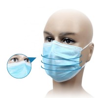 Cheap Stock Disposable three-layer non-woven  mask dust proof breathable sanitary mask